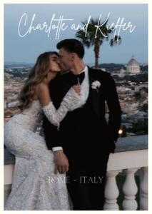 Luxury destination wedding of Charlotte and Kieffer Moore in Rome, Italy, featuring Comex Entertainment's premium live music acts, bands and DJs.