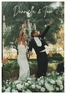 Luxury destination wedding of Danniella and Tom Grennan in Mallorca, Spain, featuring Comex Entertainment's premium live music acts, bands and DJs.